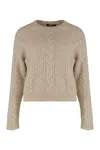 Max Mara Studio Boxy Sweater In Blended Alpaca