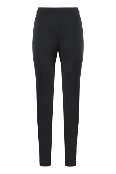 Max Mara Studio Bozen Straight-leg Trousers In Black