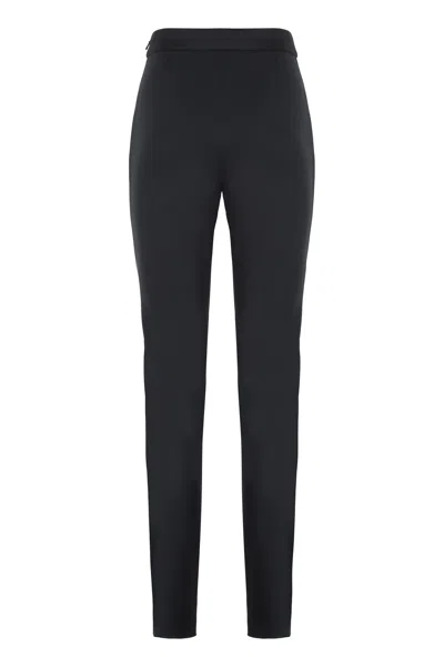 Max Mara Studio Bozen Straight-leg Trousers In Black