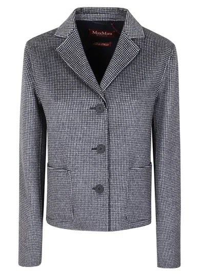 Max Mara Studio Buttoned Long In Gris