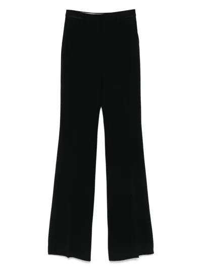 Max Mara Studio Cady Black Flared Trousers