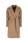 Max Mara Studio Camel Wool Dravenna Coat