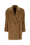 Max Mara Studio Camel Wool Molo Coat