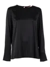 Max Mara Studio Lodi Crewneck Top In Black