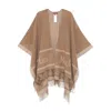 Max Mara Hildestd Cape In Brown