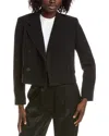 Max Mara Caprera Button Jacket In Black