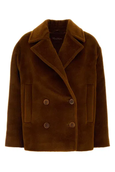 MAX MARA MAX MARA STUDIO CARAMEL ALPACA BLEND FILOVIA COAT