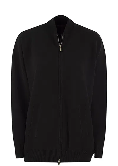 Max Mara Studio Cardigan In Black