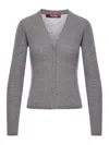 Max Mara Ribbed Silk Cardigan