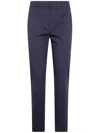 Max Mara Studio "carpa" Popeline Stretch Classic Trousers In Multi