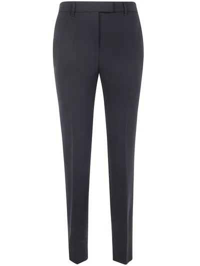 Max Mara Studio Straight Cady Black Trousers