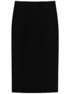Max Mara Palo Camelwool Skirt In Black