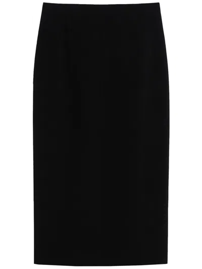Max Mara Palo Camelwool Skirt In Black
