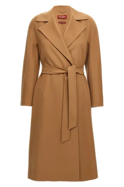 Max Mara Cles Coat In Brown