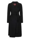 Max Mara Wool Coat In Black