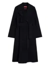 Max Mara Studio Cles Coat In Black