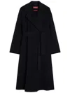 Max Mara Studio Cles Coat In Black