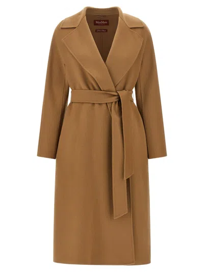 Max Mara Studio Cles Coat In Camel