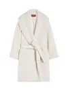 Max Mara Alpaca And Virgin Wool Coat In Neutral