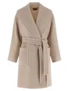 Max Mara Studio 'cloruro' Coat In Brown