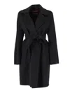 Max Mara Studio Coat In Black