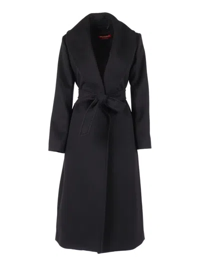 Max Mara Studio Coat In Black