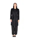 Max Mara Studio Coat In Black