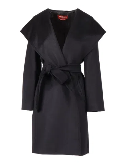 Max Mara Studio Coat In Black