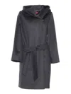 Max Mara Newmang Black Coat In Black