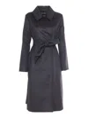 Max Mara Bcollag Black Coat In Black