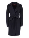 Max Mara Studio Coat In Blue