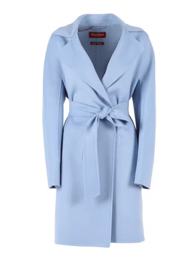 Max Mara Studio Coat In Blue