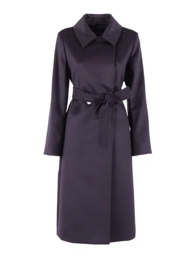 Max Mara Studio Coat In Blue