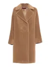 Max Mara Sidney Camel Coat In Brown