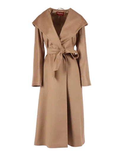 Max Mara Studio Coat In Brown