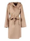 Max Mara Studio Coat In Brown