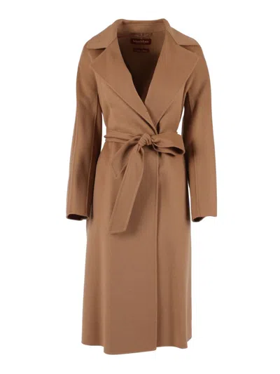 Max Mara Studio Coat In Brown