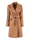 Max Mara Studio Coat In Brown