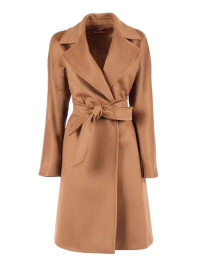 Max Mara Studio Coat In Brown