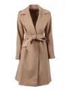 Max Mara Studio Coat In Brown