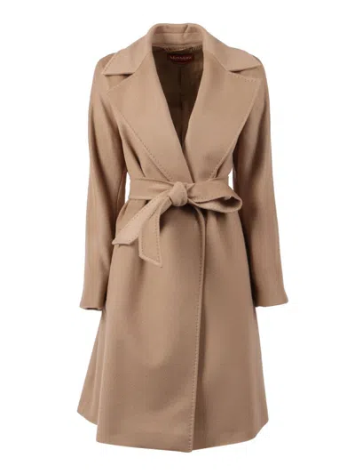 Max Mara Studio Coat In Brown