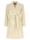 Max Mara Studio Coat In Brown
