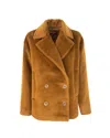 Max Mara Trolleybus Caban Rust In Brown