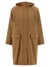 Max Mara Studio Coat In Camel