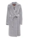 Max Mara Galante Medium Grey Coat In Gray
