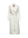 Max Mara Cles Wool Cashmere And Silk Coat By In White
