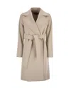 Max Mara Studio Coat In Neutral