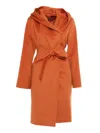 Max Mara Newmang Orange Coat In Orange