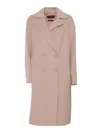 Max Mara Licenza Double-breasted Coat In Neutral