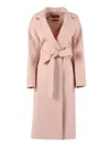 Max Mara Studio Coat In Pink